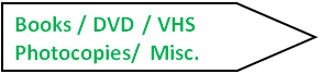 Add Books, DVD, VHS, Hanging File Photocopies